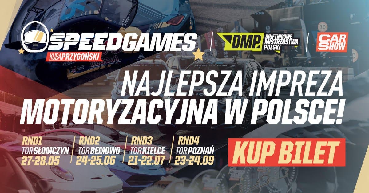 Obrazek newsa : Finał Speed Games x Driftingowych Mistrzostw Polski –  gdzie oglądać za darmo?