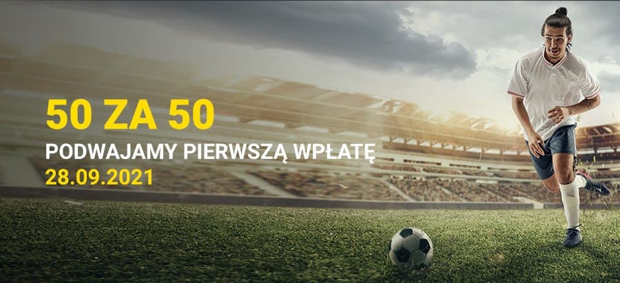 Obrazek newsa : 50 za 50! Fortuna podwaja pierwszą wpłatę!
