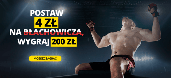 Obrazek newsa : UFC Fortuna bonus 200 zł za wygraną Błachowicza z Rakiciem