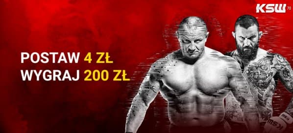 Obrazek newsa : Fortuna bonus. 200 zł za wygraną Pudzianowskiego albo Materli