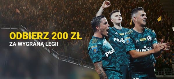 Obrazek newsa : Fortuna bonus: 200 zł za wygraną Legii z Lechem