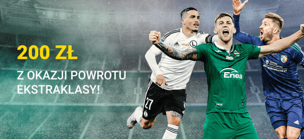 Obrazek newsa : Fortuna bonus: 200 zł za wygraną Twojego klubu w Ekstraklasie