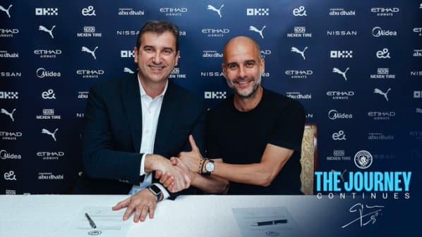 Obrazek newsa : Oficjalnie: Guardiola pozostaje na dłużej w Manchesterze City