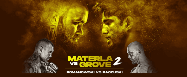 Obrazek newsa : XTB KSW 78: Materla ponownie lepszy od Grove'a! - Wyniki gali