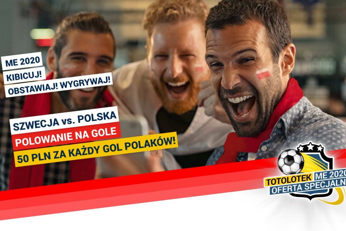 Obrazek newsa : Mecz Polska - Szwecja i świetny bonus od Totolotka. 50 PLN i to nawet kilkukrotnie!