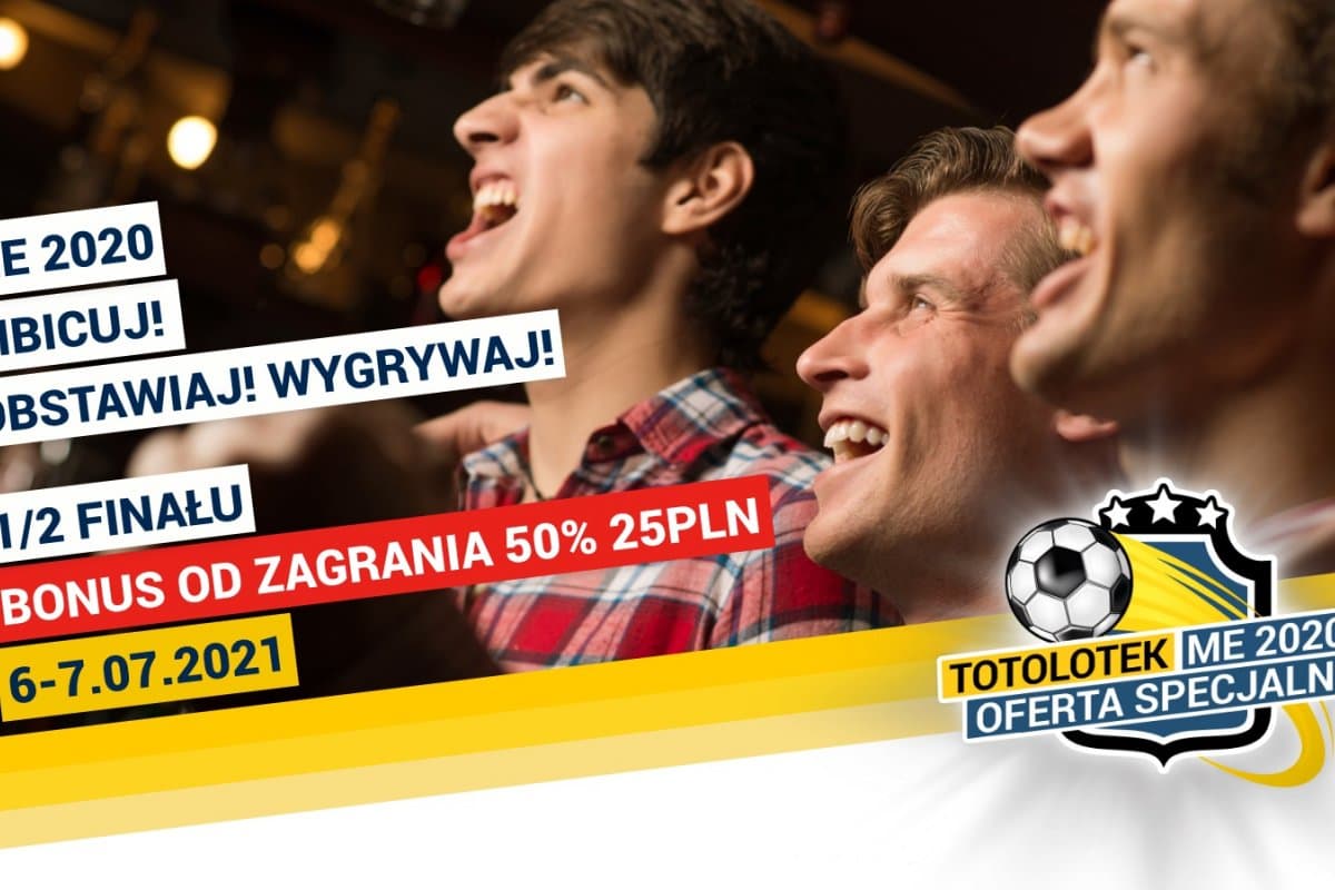 Obrazek newsa : Półfinały EURO 2020 z promocją od Totolotka! 25 PLN w grze! 