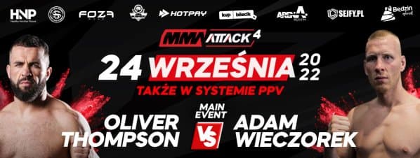Obrazek newsa : MMA Attack 4: Powrót organizacji po blisko dekadzie! Wyniki gali