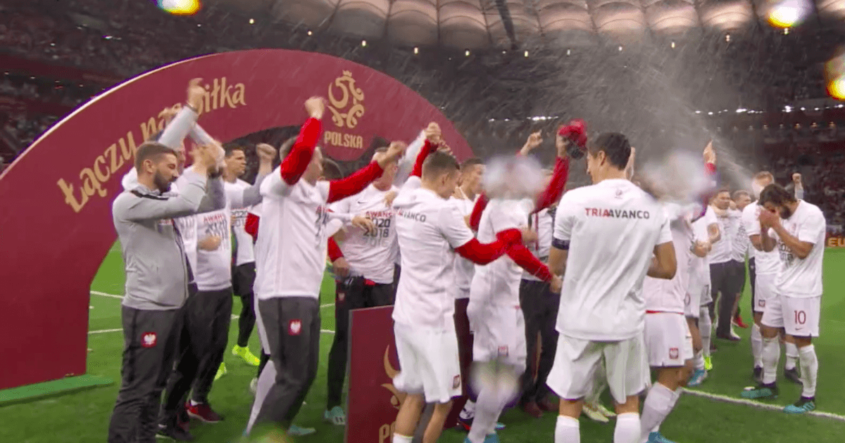 Obrazek newsa : Zobacz jak reprezentacja Polski świętowała awans na Euro 2020 (wideo)