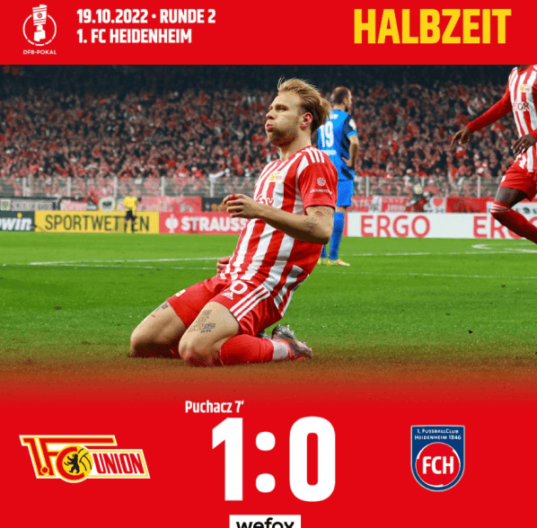 Obrazek newsa : Puchar Niemiec: Pierwszy gol Puchacza dla Unionu! (Wideo)