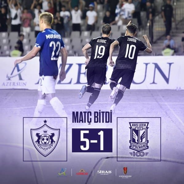 Obrazek newsa : Lech kompromituje się w rewanżu z Qarabagem i dopada z Eliminacji Ligi Mistrzów 