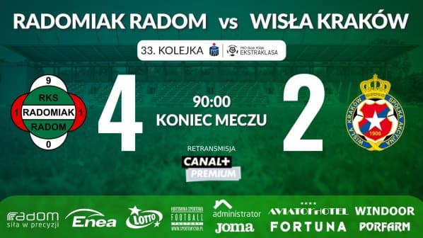Obrazek newsa : PKO Ekstraklasa: Stało się! Wisła Kraków spada z ligi!