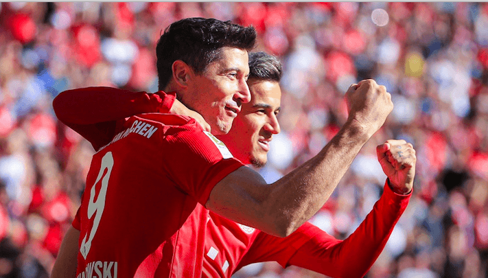 Obrazek newsa : Robert Lewandowski nie do zatrzymania! Kolejne dwa gole Polaka (wideo)