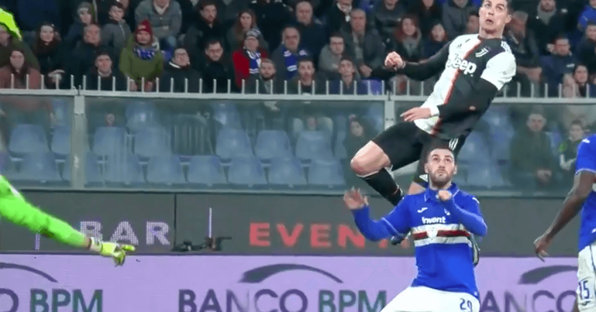 Obrazek newsa : Serie A: Cristiano Ronaldo niczym Michael Jordan. Świat zachwyca się jego golem