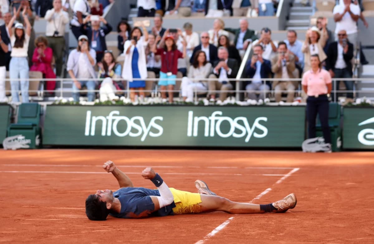 Obrazek newsa : Alcaraz pierwszy raz wygrywa French Open!