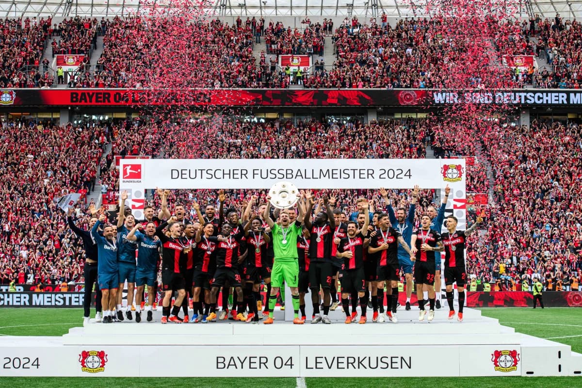 Obrazek newsa : Bundesliga: Bayer kończy sezon bez porażki, a Bayern na trzecim miejscu [WIDEO]