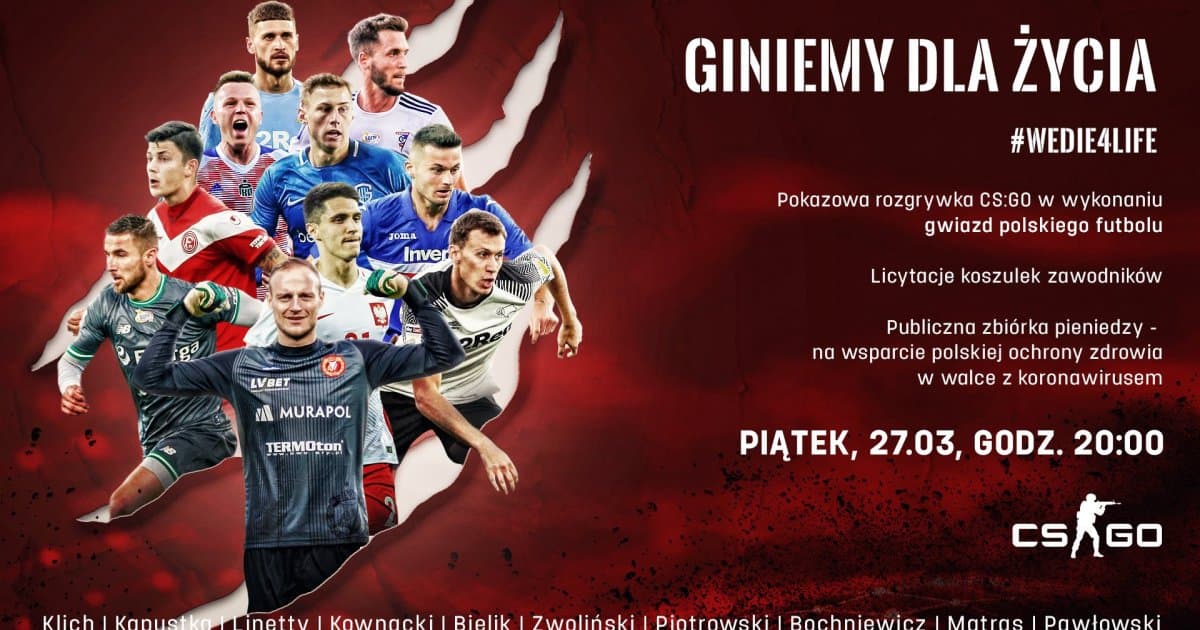 Obrazek newsa : Polscy piłkarze zagrają charytatywnie w… CS:GO