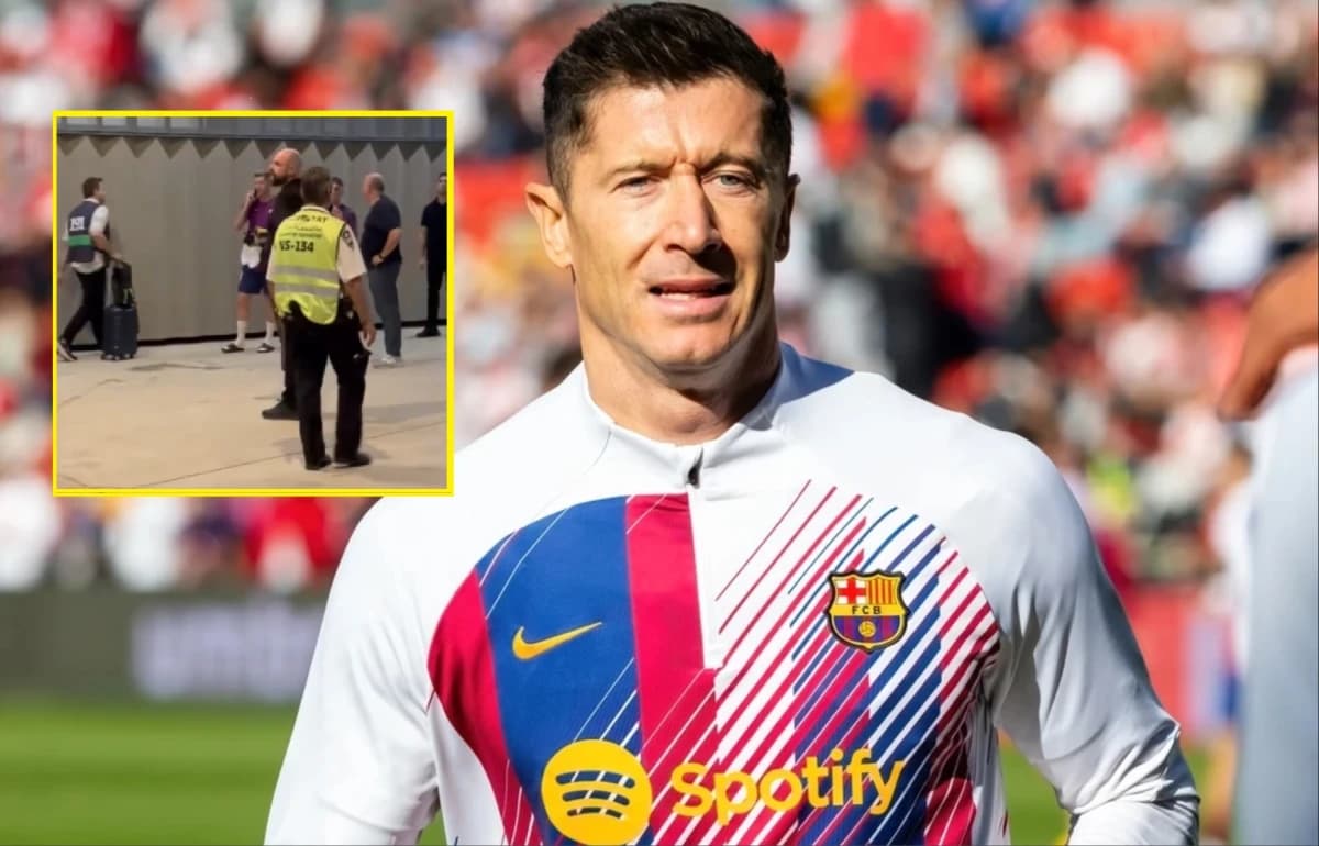 Obrazek newsa : Nietypowy problem Lewandowskiego po meczu z Valencią. Autokar odjechał [WIDEO]