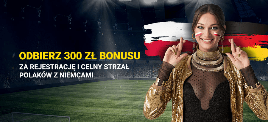 Fortuna bonus: 300 zł za rejestrację i celny strzał Polaków w meczu z Niemcami