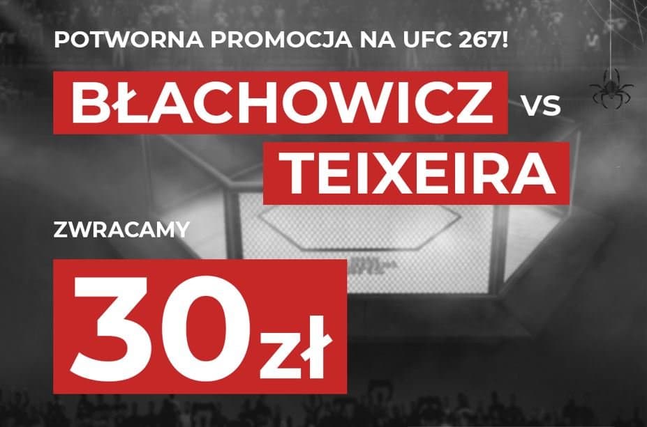 Obrazek newsa : Fuksiarz Bonus. UFC 267: Postaw zwycięstwo Błachowicza i zgarnij 30 zł w razie jego przegranej