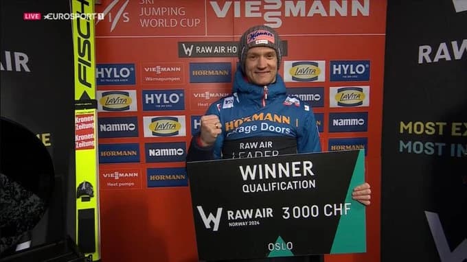 Obrazek newsa : Raw Air: Daniel Huber liderem cyklu po kwalifikacjach. Polacy w komplecie w konkursie