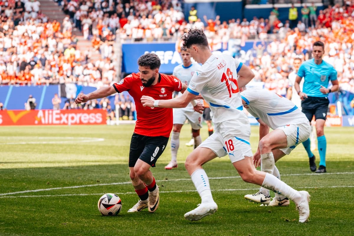 Obrazek newsa : Gruzja 1-1 Czechy skrót meczu, bramki (22.06.2024)
