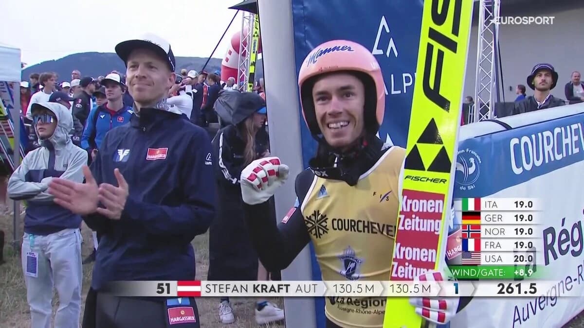 Obrazek newsa : Stefan Kraft z dubletem z Courchevel. Dwóch Polaków w dziesiątce