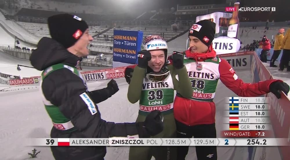 Obrazek newsa : PŚ w Lahti: Pierwsze podium w karierze Zniszczoła