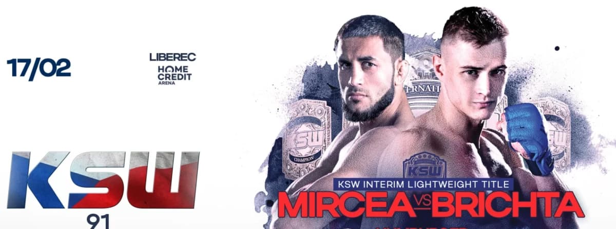 Obrazek newsa : KSW 91 typy, kursy, zakłady (Mircea - Brichta)