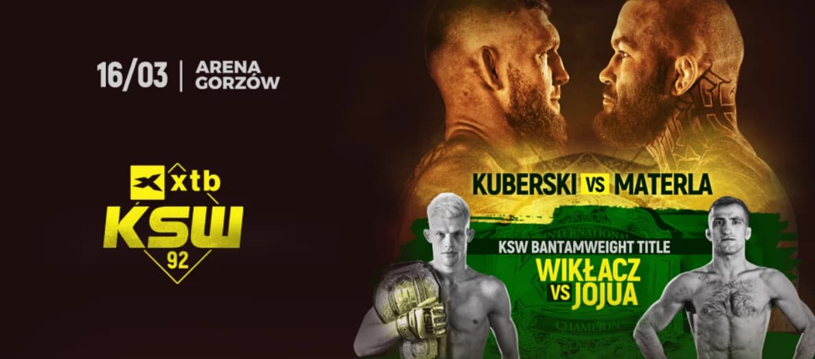 Obrazek newsa : KSW 92 typy i kursy bukmacherskie (Wikłacz - Jojua)