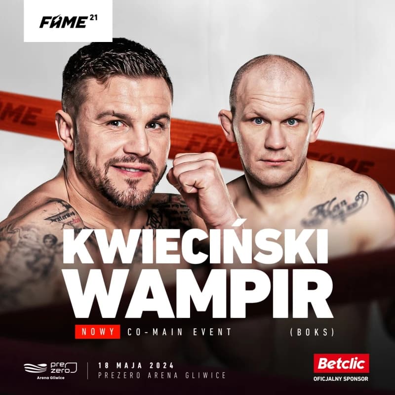 Obrazek newsa : Zmiana na karcie walk FAME MMA 21! Mamy nową walkę
