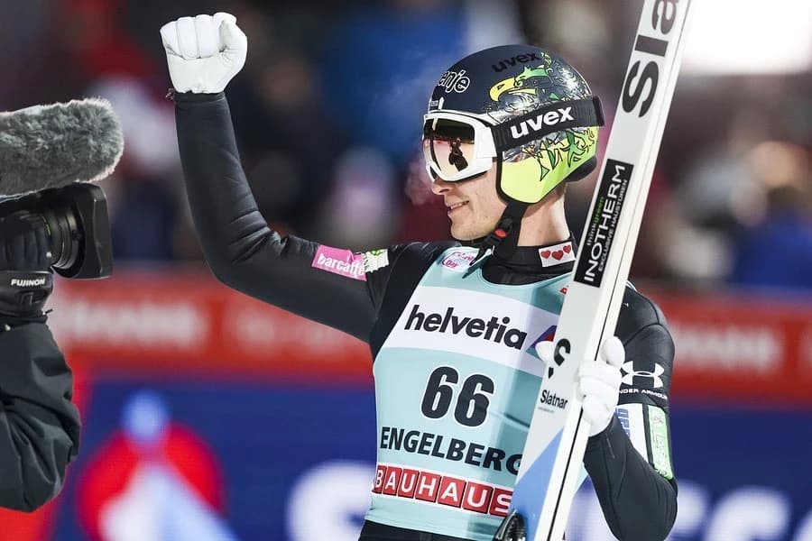 Obrazek newsa : Anze Lanisek górą w kwalifikacjach w Wiśle. Siedmiu Polaków w konkursie