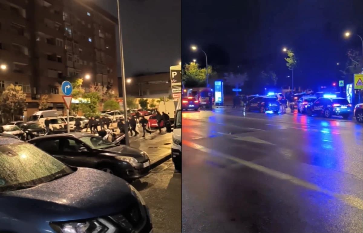 Obrazek newsa : Bitwa chuliganów Lecha Poznań i Rayo Vallecano na ulicach Madrytu! [WIDEO]