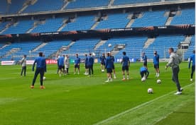 Ostatni trening Lecha Poznań przed meczem z Bayerem Leverkusen. Jedna nieobecność
