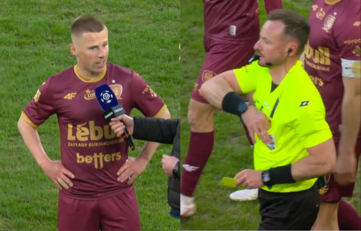 Obrazek newsa : Piłkarz Piasta wściekły na sędziego. "Myśli że to jest jakieś Premier League"