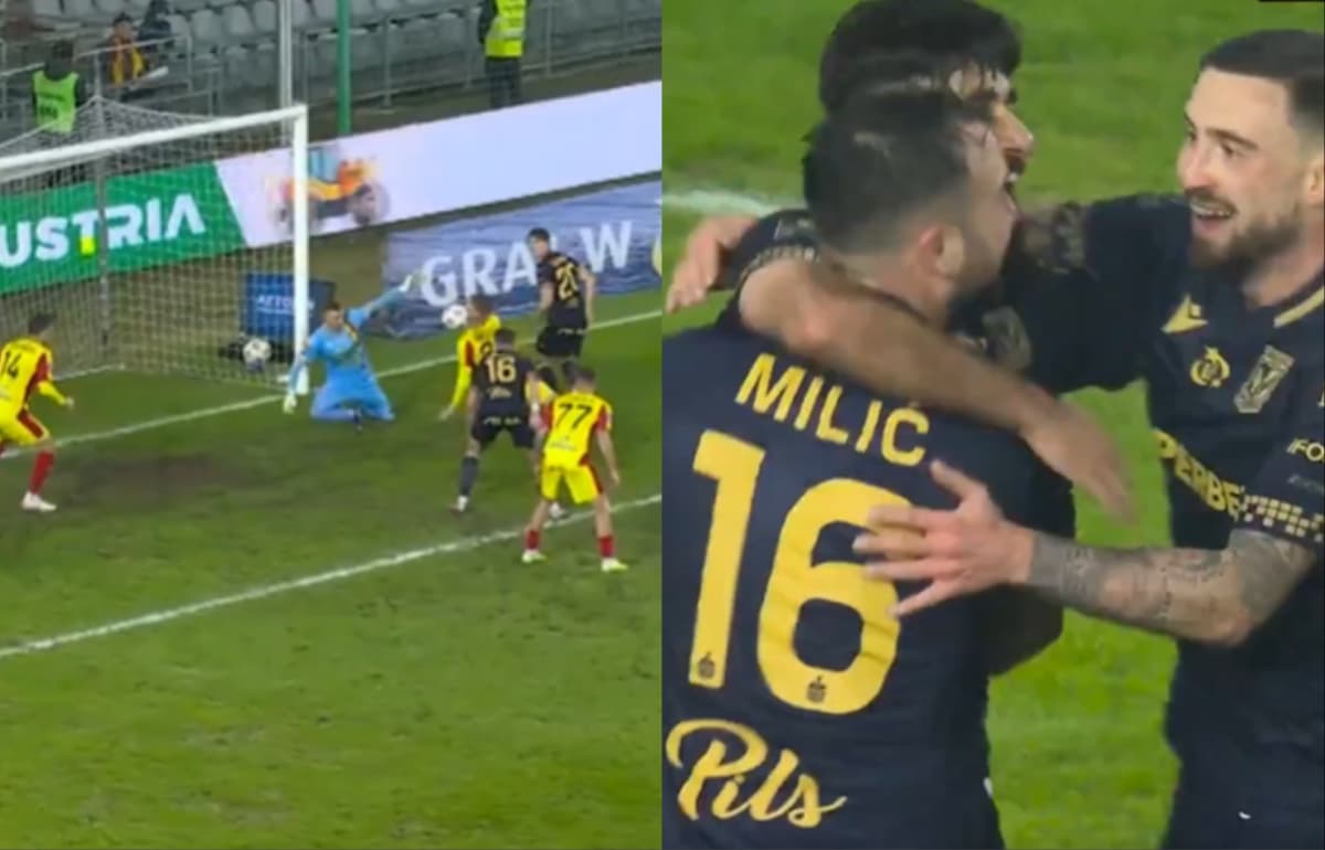 Obrazek newsa : Lech Poznań załatwił Koronę Kielce i wskoczył na pozycję wicelidera. 3 gole [WIDEO]