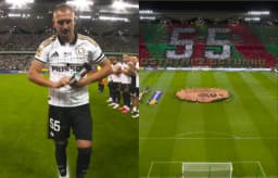 Obrazek news: Tak Legia Warszawa pożegnała Artura Jędrzejczyka. Wzruszające obrazki na Łazienkowskiej. Zobacz, komu przekazał opaskę kapitańską [WIDEO]