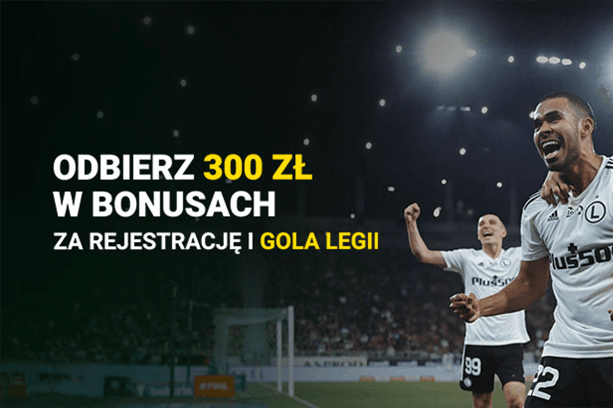 Obrazek newsa : Fortuna bonus: 300 PLN za rejestrację i gola Legii z AZ Alkmaar