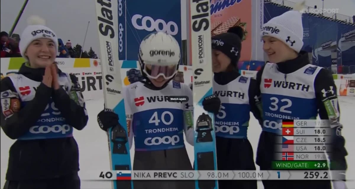 Obrazek newsa : MŚ w Trondheim: Nika Prevc mistrzynią w skokach