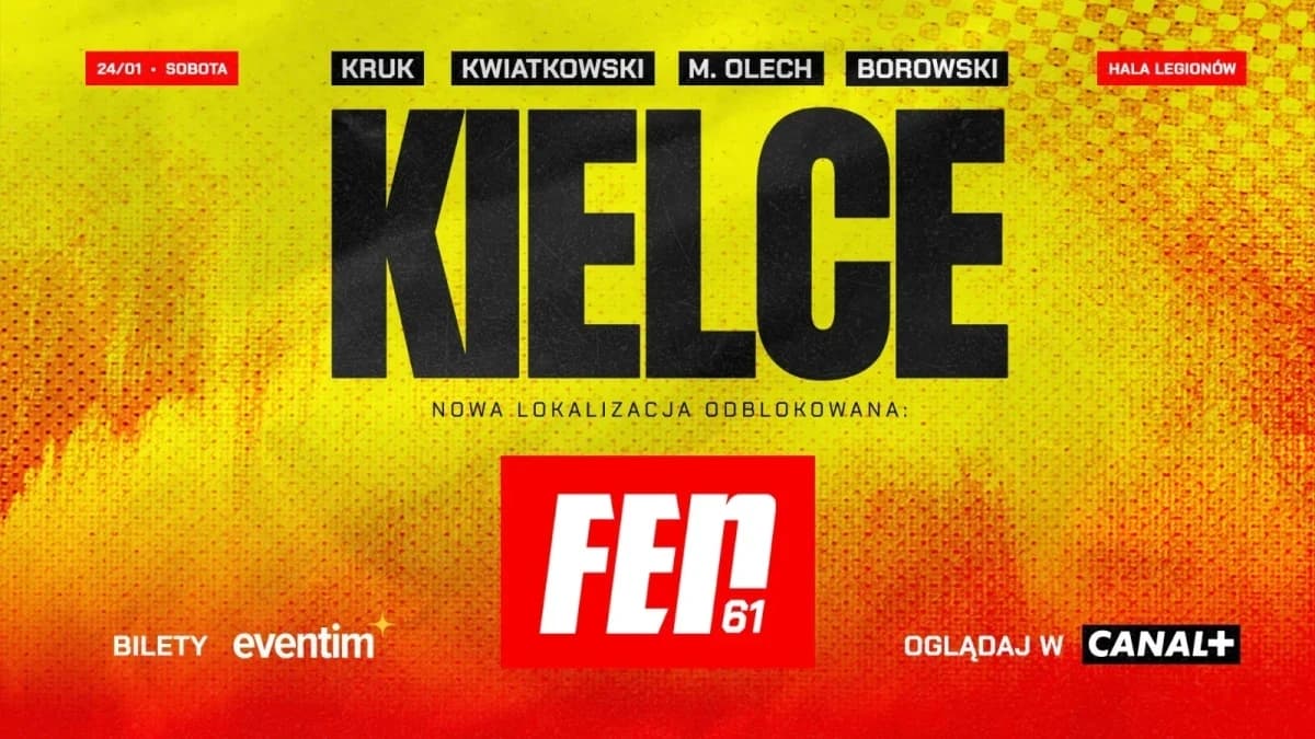 Obrazek newsa : FEN 61 gdzie oglądać? Transmisja TV, stream online za darmo