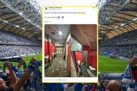 Skandaliczne zachowanie kibiców Lecha Poznań. Całkowicie zdewastowali toalety na stadionie w Łodzi [ZDJĘCIA]
