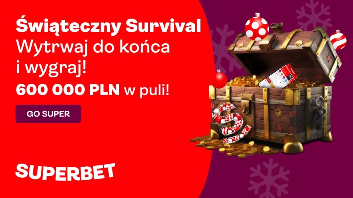 Obrazek newsa : Wygraj 600 000 zł w Superbet! Świąteczna promocja