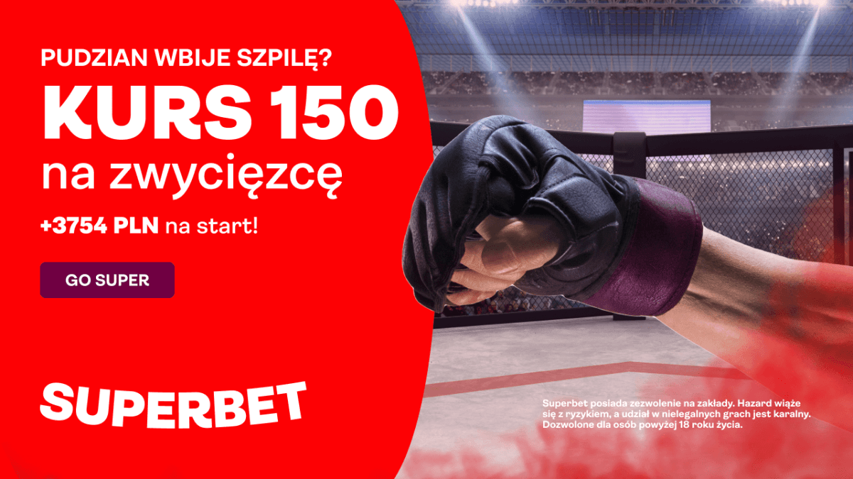 Obrazek newsa : Bonus Superbet na XTB KSW Colosseum 2: Kurs 150 na zwycięzcę walki Pudzian – Szpilka