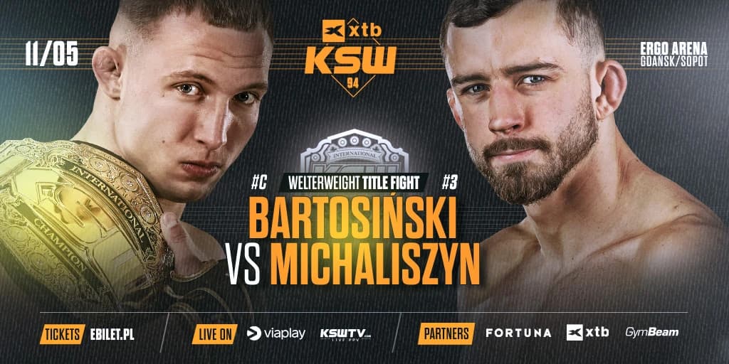 Obrazek newsa : Oficjalnie: Nowa walka wieczoru gali XTB KSW 94