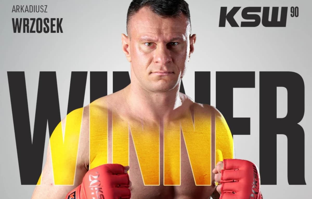 Obrazek newsa : KSW 90: Arkadiusz Wrzosek z błyskawiczną wygraną w walce wieczoru [WIDEO]