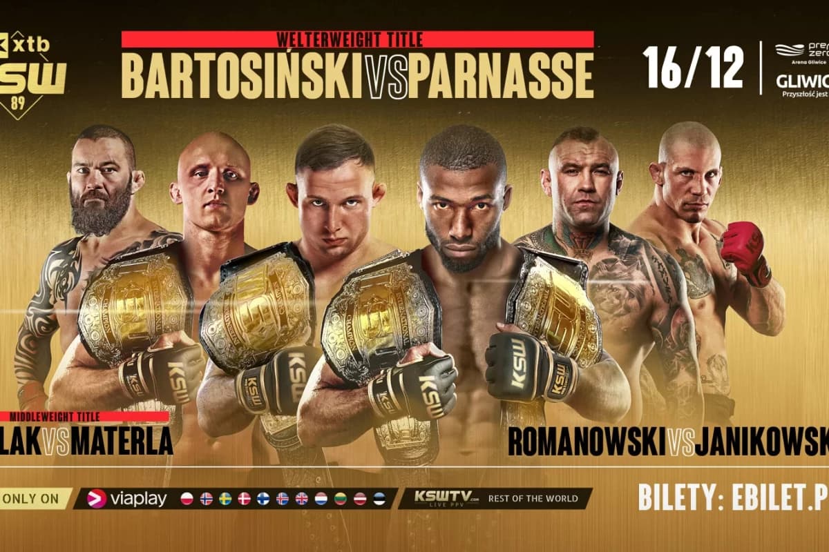 Obrazek newsa : KSW 89: Bartosiński nie dał zabrać sobie pasa! Wyniki