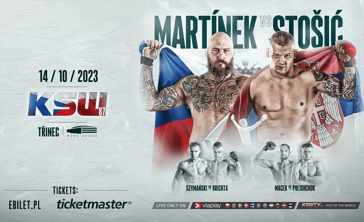 Obrazek newsa : KSW 87: Stosić rozbija Martinka w pierwszej rundzie! - Wyniki