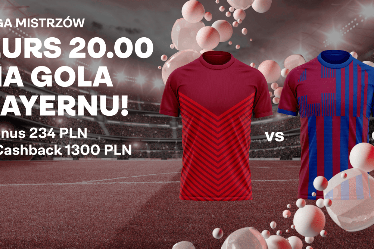 Obrazek newsa : Superbet Bonus. Kurs 20.00 na bramkę Bayernu