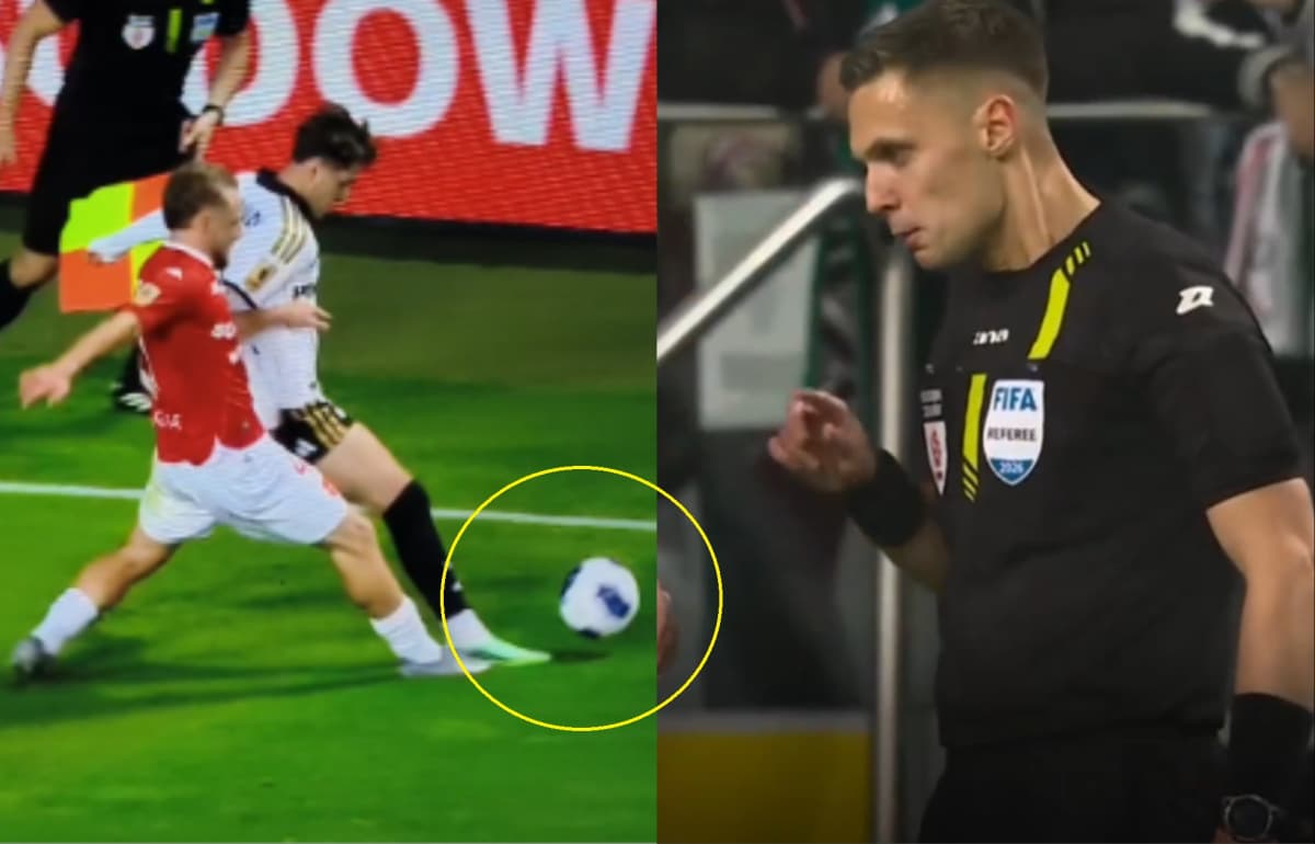 Obrazek newsa : Sędzia meczu Legia Warszawa - Wisła Kraków przyznał się do jednej pomyłki. Królewski nie wytrzymał