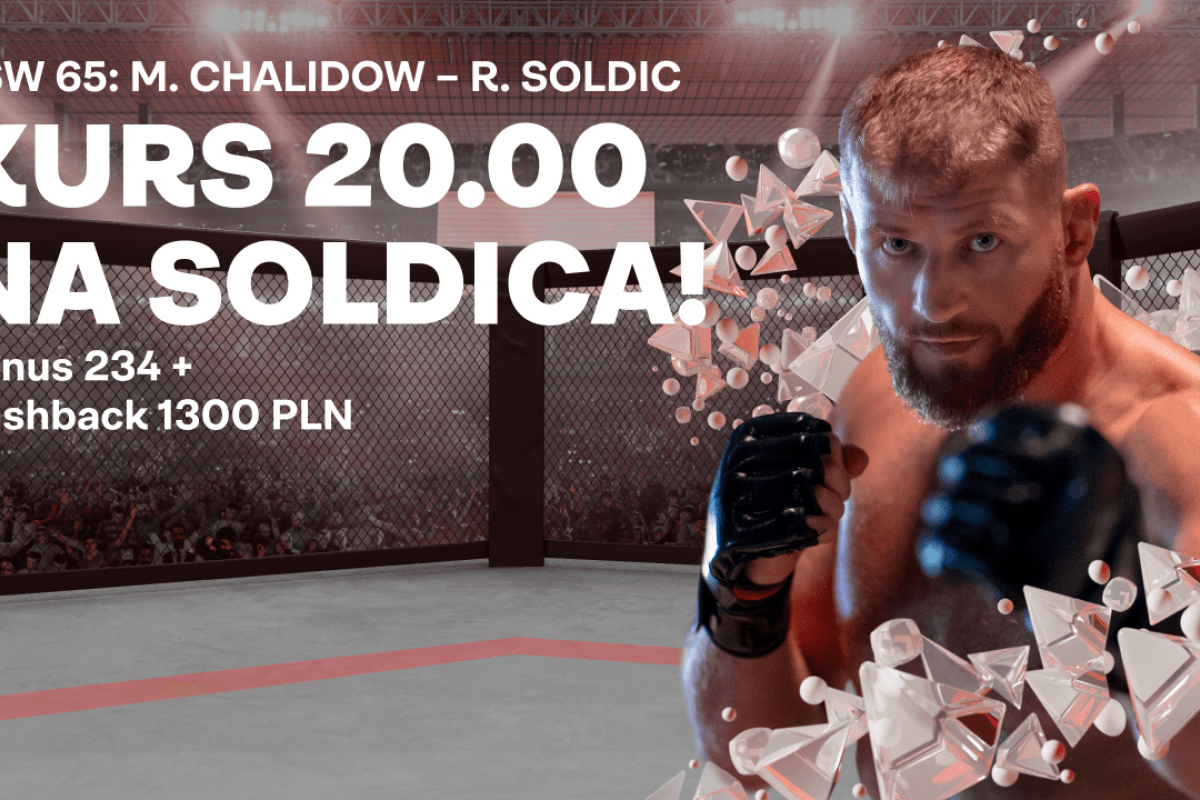 Superbet Bonus. KSW 65: Kurs 20.00 na wygraną Soldica
