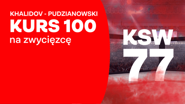 Superbet bonus na KSW 77: Kurs 100 na zwycięzcę walki Khalidov - Pudzian